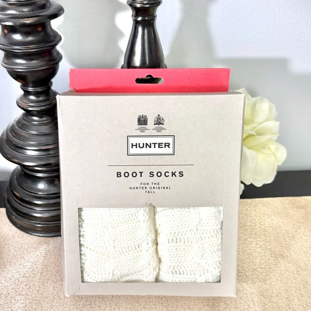 NWT Hunter Cable Knit Cuff Tall Boot Socks